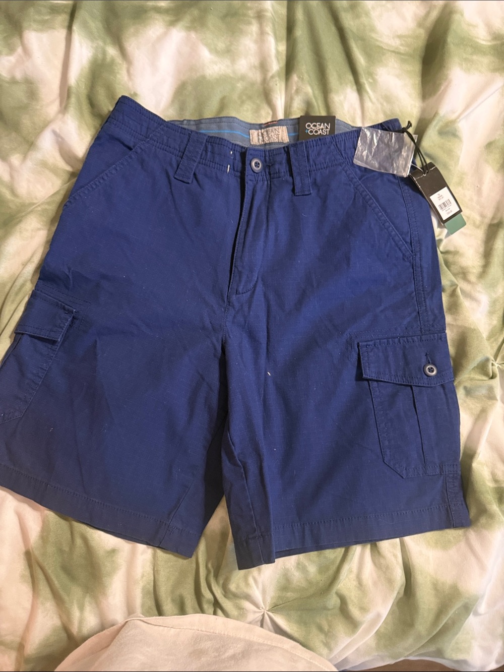 Ocean Coast Men's Royal Blue Cargo Shorts